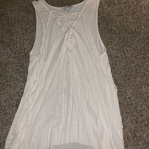 american eagle white tank top